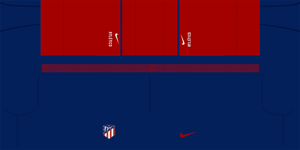 Atl Tico Madrid Home Shorts 1024x512 Kits Atl Tico Madrid 2019 2020 Updated