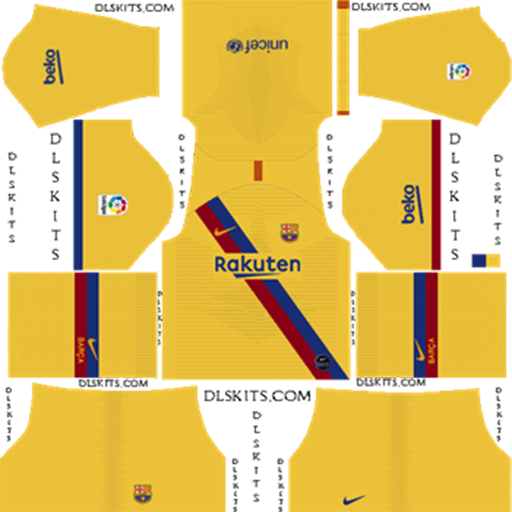 Barcelona Away Kit 2019 20 DLS 19 Kits Dream League Soccer DLS FC Barcelona Kits 038 Logos 2019 2020