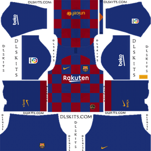 FC Barcelona Home Kit 2019 2020 DLS 19 Kits Dream League Soccer DLS FC Barcelona Kits 038 Logos 2019 2020