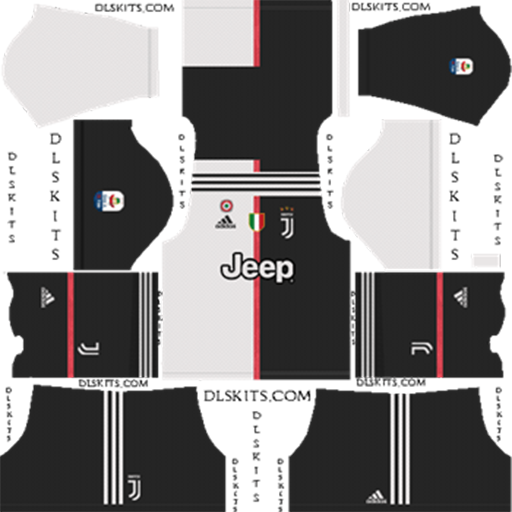 Juventus Home Kit 2019 2020 DLS 19 Kits Dream League Soccer DLS Juventus Kits 038 Logos 2019 2020