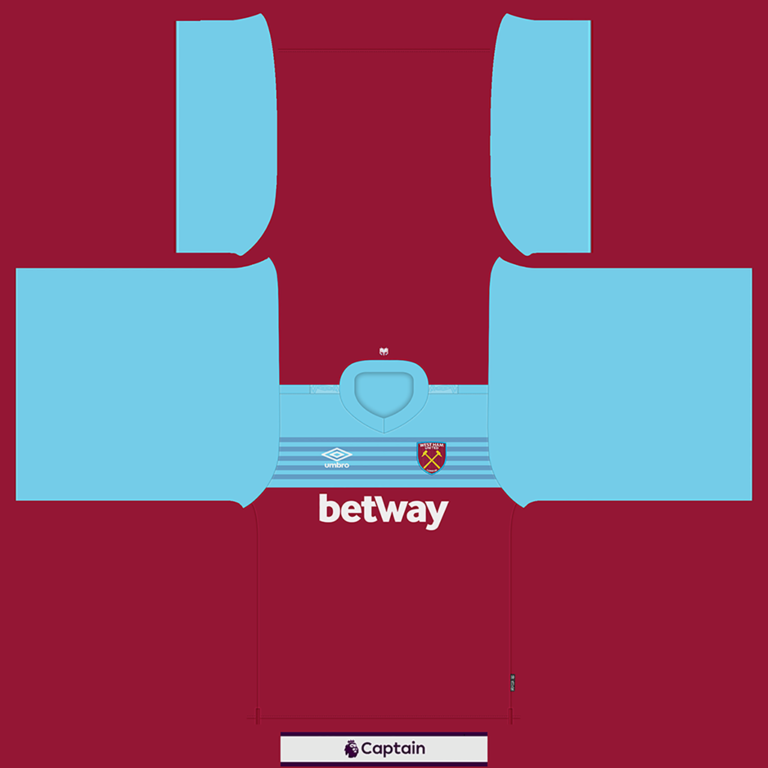 West Ham United Shirt Home 768x768 Kits West Ham United 2019 2020