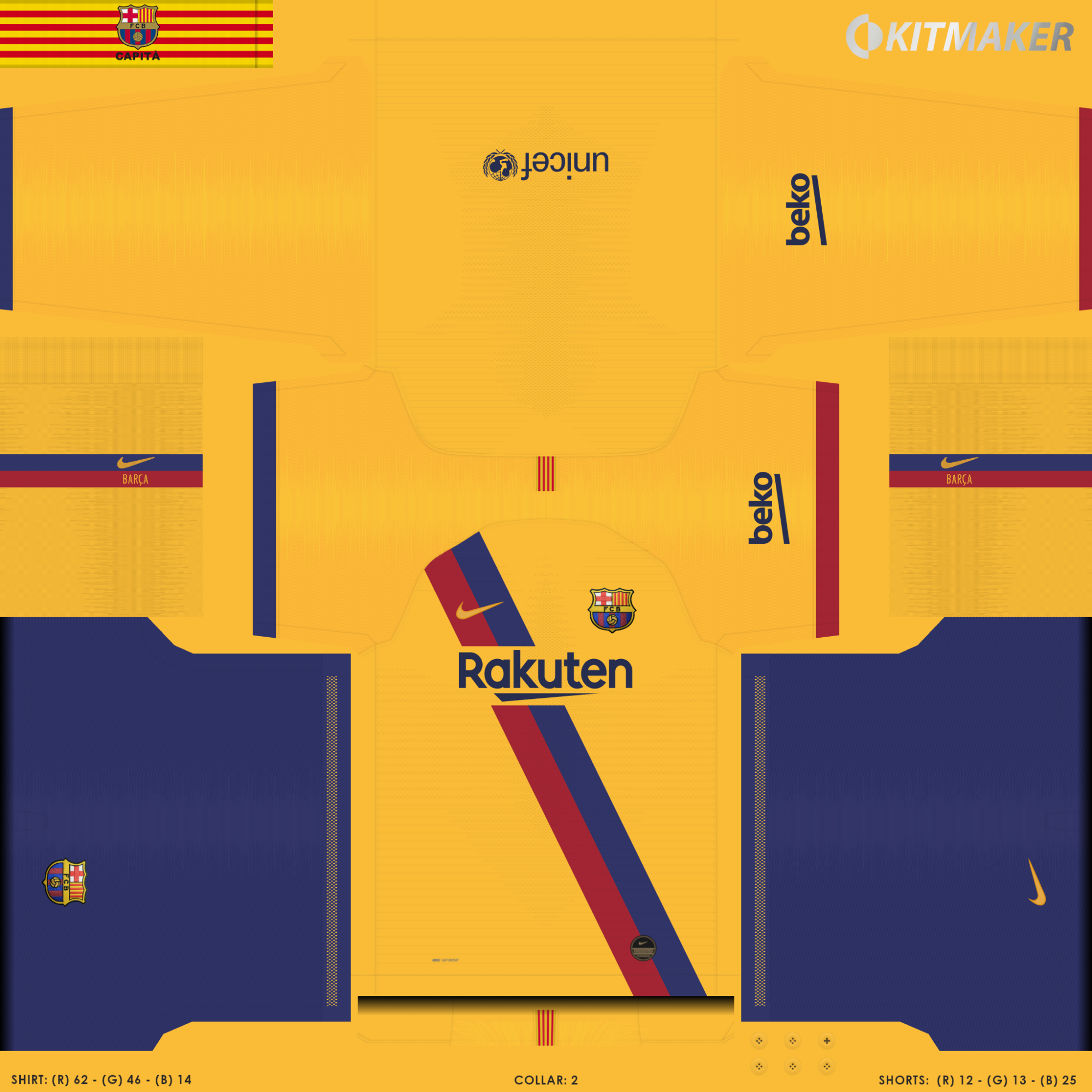 Barcelona 2 2000x2000 PES La Liga Kits Pack 2019 2020