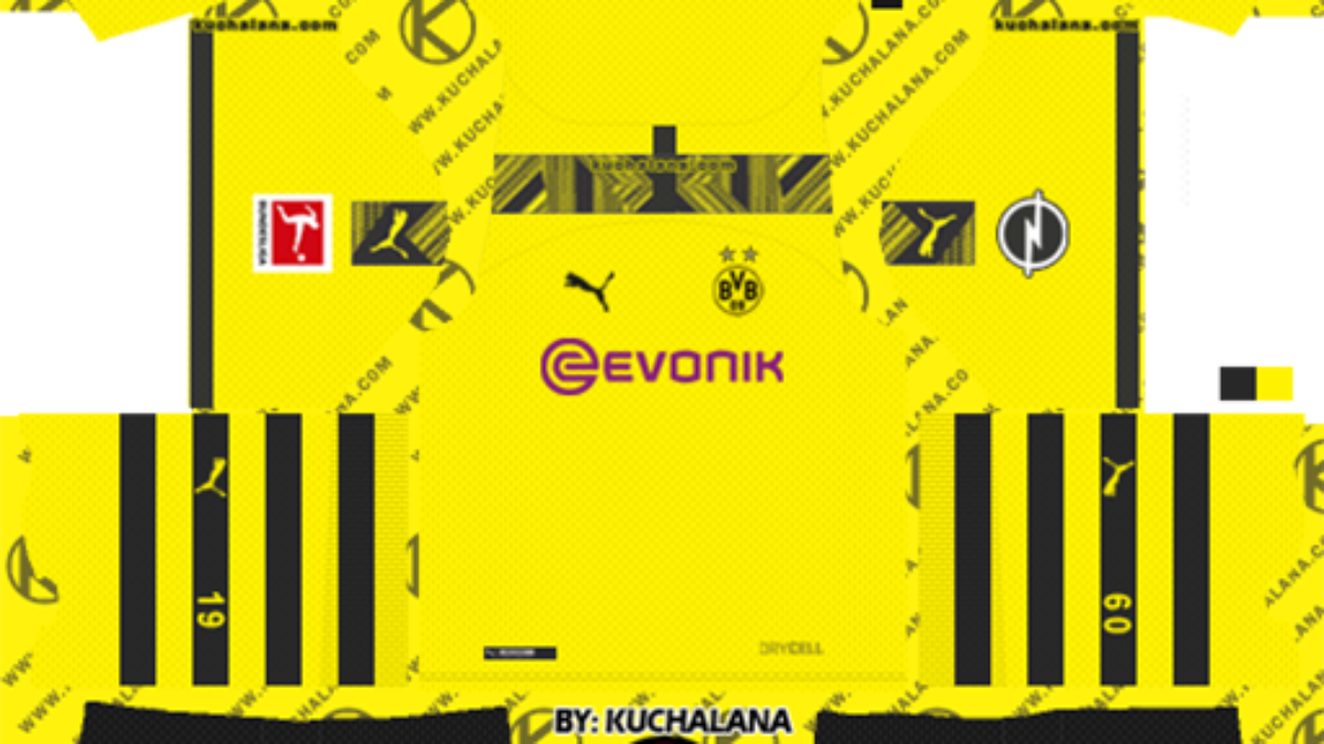 borussia dortmund dream league kit 2020