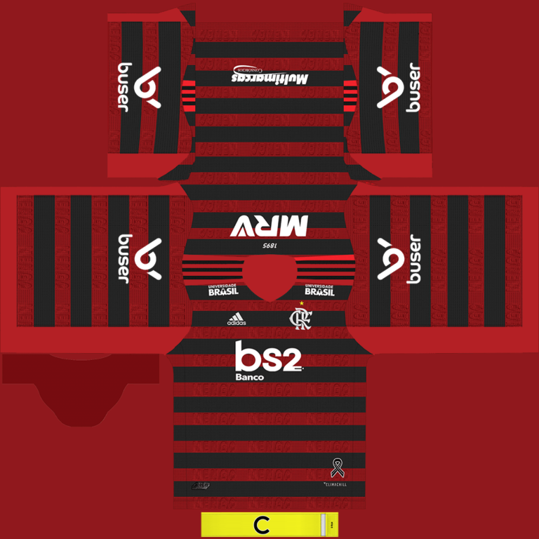 Flamengo Home Kit 1 768x768 Kits 8211 Flamengo 8211 2019 2020