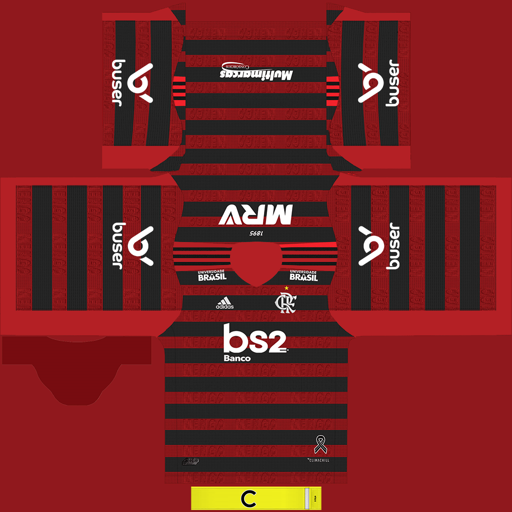 Flamengo Home Kit 1 Kits 8211 Flamengo 8211 2019 2020