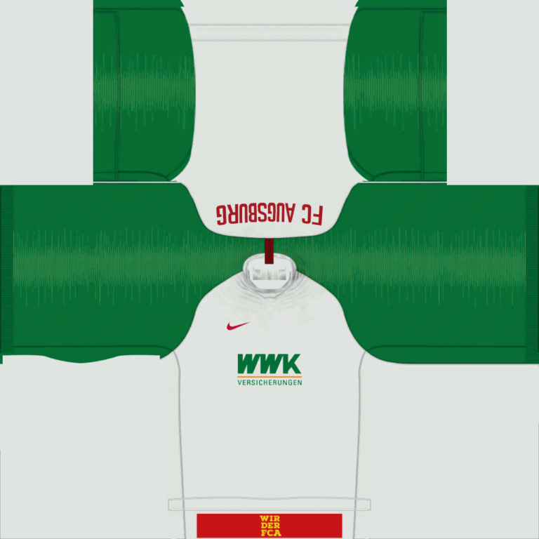 FC Augsburg Home Kits 768x768 Kits 8211 FC Augsburg 8211 19 20